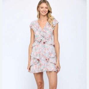 Fate Pastel Floral Mini Dress